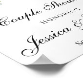 Eukalyptus Couple Dusche Begrüßungszeichen Poster (Ecke)