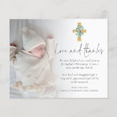 Eukalyptus Cross 2 Foto Weihnachten Dank (Vorderseite)