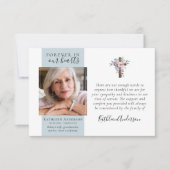 Eukalyptus Cross Foto Beerdigung Danke Karten (Vorderseite)