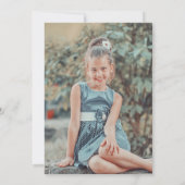 Eukalyptus Cross Girl Erste Kommune Einladung (Rückseite)