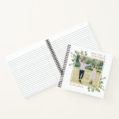 Eukalyptus Custom Foto Hochzeit im Grünen Notizblock (Innenseite)