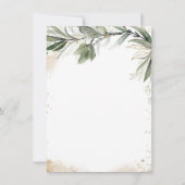 Eukalyptus Custom Foto Wedding Einladung (Rückseite)