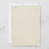 Eukalyptus Daisies Gold Cream Elegante Hochzeit Einladung (Rückseite)