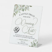 Eukalyptus Dancing Feet Dreh Flop Wedding Sockelschild (Vorderseite)