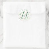 Eukalyptus & Dandelions Botanisches Muster Runder Aufkleber (Tasche)