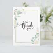 Eukalyptus Dankeschön Karte (Stehend Vorderseite)
