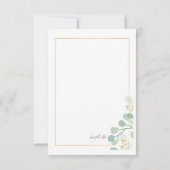 Eukalyptus Dankeschön Karte (Rückseite)