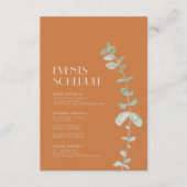 Eukalyptus Deko Wedding Begleitkarte (Vorderseite)