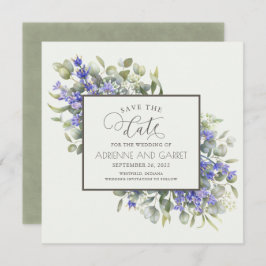 Eukalyptus & Delicate Lavender Wedding Save The Date