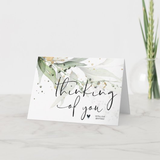 Eukalyptus Denken Sie an Ihre Förderung Karte (Vorderseite)