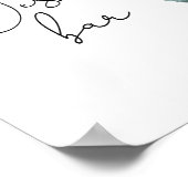 Eukalyptus - Dessert-Bar-Plakat Poster (Ecke)