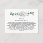 Eukalyptus-Detailverpackungskarten für die Rosen Begleitkarte (Rückseite)