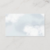 Eukalyptus-Diaper-Raffelkarte einfügen Visitenkarte (Rückseite)