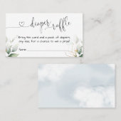 Eukalyptus-Diaper-Raffelkarte einfügen Visitenkarte (Vorne/Hinten)