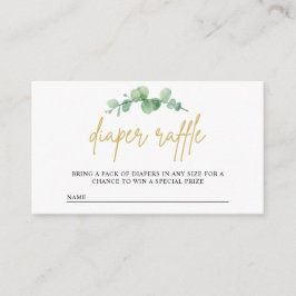 Eukalyptus-Diapier-Einsteckkarte für Wasserfarben Begleitkarte