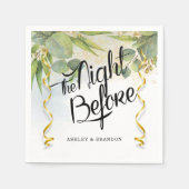 Eukalyptus Die Nacht vor der Probe Napkins Serviette (Vorderseite)