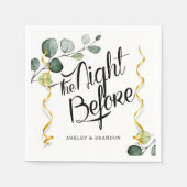 Eukalyptus Die Nacht vor Napkins Serviette (Vorderseite)