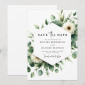 Eukalyptus Digital Wedding Save The Date (Vorne/Hinten)