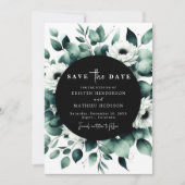 Eukalyptus Digital Wedding Save The Date (Vorderseite)