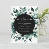 Eukalyptus Digital Wedding Save The Date (Stehend Vorderseite)