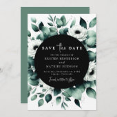 Eukalyptus Digital Wedding Save The Date (Vorne/Hinten)