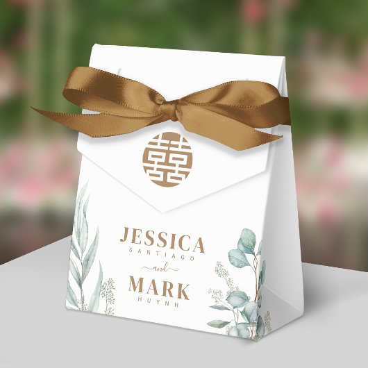 Eukalyptus Double Happiness Wedding Geschenkschachtel