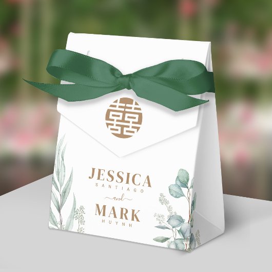 Eukalyptus Double Happiness Wedding Geschenkschachtel