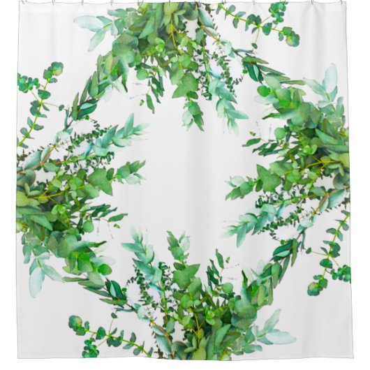 Eukalyptus Duschvorhang (Vorderseite)