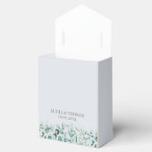 Eukalyptus Dusty Blue Botanical Wedding Geschenkschachtel (Geöffnet)