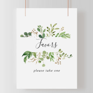 Eukalyptus Einfache braune Blumenfavoriten Poster