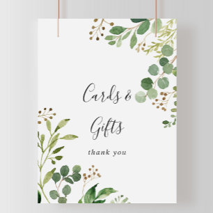 Eukalyptus Einfache Florale Karten und Geschenke S Poster