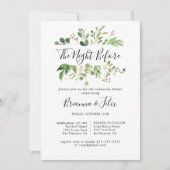 Eukalyptus Einfache Nacht vor dem Probe Einladung (Vorderseite)