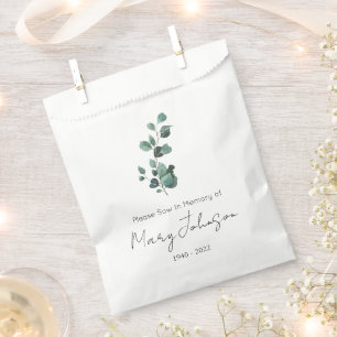 Eukalyptus Einfaches Samenpaket Begräbnis Geschenktütchen
