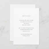 Eukalyptus-Einfachheit | Angaben zum Hochzeitgast Begleitkarte (Vorne/Hinten)