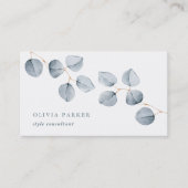 Eukalyptus-Einfachheit Visitenkarte (Vorderseite)