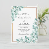 Eukalyptus Einladung (Stehend Vorderseite)