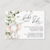 Eukalyptus-Elefantenbücher für Kinder Begleitkarte (Vorderseite)