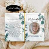 Eukalyptus Elegant Celebration of Life Program