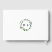 Eukalyptus Elegant Greenerity Wedding Guest Book Gästebuch (Rückseite)