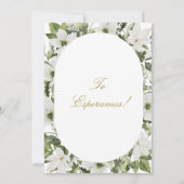 Eukalyptus Elegant Hochzeit Einladung auf Spanisch (Rückseite)