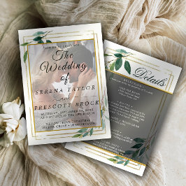 Eukalyptus Elegant Vellum Wedding Einladung
