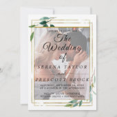 Eukalyptus Elegant Vellum Wedding Einladung (Vorderseite)