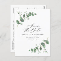 Eukalyptus elegante moderne Hochzeit speichern das