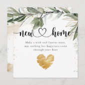 Eukalyptus Elegante Neue Zuhause Housewarming Card Dankeskarte (Vorne/Hinten)