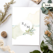 Eukalyptus Elegantes Hochzeitspazierengehen Einladung