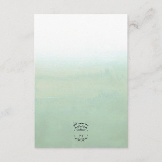 Eukalyptus-Empfang Begleitkarte (Rückseite)