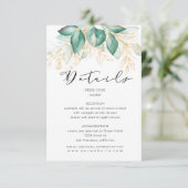 Eukalyptus-Empfang Begleitkarte (Stehend Vorderseite)
