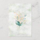 Eukalyptus-Empfang Begleitkarte (Rückseite)