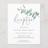 Eukalyptus-Empfang für Hochzeiten (Vorderseite)
