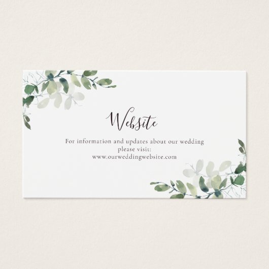 Eukalyptus Enclosure Card auf der Webseite für Hoc (Vorderseite)